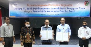 Bank NTT   Lanjutkan  Kerja Sama  Dengan  Pemda Sumba Barat    Mengenai  Pemanfaatan Jasa PT. BPD