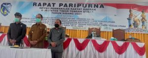 Bupati  TTU  Hadiri Paripurna  Pemberhentian  &  Pengusulan  Wakil   Pimpinan DPRD TTU