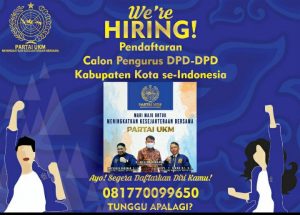 Luar Biasa!! Pembentukan DPW Partai UKM di Indonesia Kawasan Timur Berlangsung Sukses