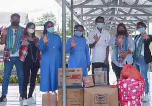 Peduli Bencana Alam, Ikatan Alumni SMAK Giovanni Kupang Tahun 2005  Serahkan Bantuan Sembako  di Rumah Sakit Kusta Naob Noemuti