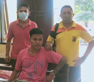 Polsek Kupang Tengah Berhasil  Bekuk  Pelaku Penganiayaan Menggunakan Senjata Tajam.