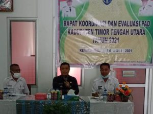 Wakil Bupati TTU Apresiasi  Capaian realisasi PAD Semester I Tahun 2021.