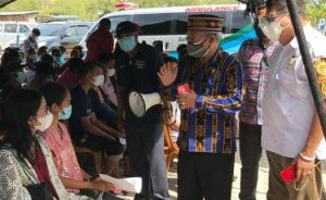 Dukung Penanganan Covid-19, 1000 Warga Kecamatan Kelapa Lima Dapat Layanan Serbuan Vaksinasi Dari  Lantamal VII Kupang