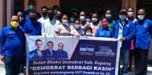 Dua Dekade Partai Demokrat, DPC Kabupaten Kupang Berbagi Kasih Dengan 50 Anak Panti Asuhan