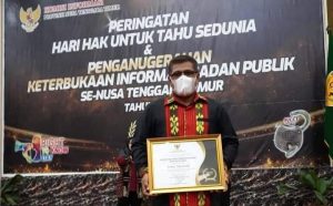Raih Penghargaan Keterbukaan Informasi Publik, Ketua Bawaslu Belu : Ini Dapat Memacu Kinerja, Untuk Semakin Terbuka Pada Publik.