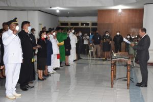 Perkuat Layanan  Publik, Walikota Lantik 110 Pejabat Administrator, Fungsional & Pengawas Sekolah
