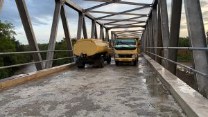 Progres Fisik Pembangunan Jembatan  Naen TTU  Capai 98 %