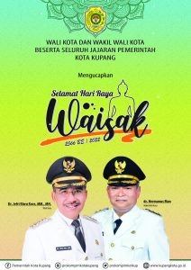 Peringati Hari Raya Waisak, Wali Kota Jeriko Ajak Perkuat Tali Persaudaraan