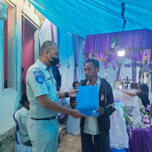 Jasa Raharja Bergerak Cepat  Serahkan Santunan Bagi Korban Tewas Akibat Laka Lantas di TTS