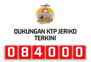 Dukungan KTP Tembus 84 Ribu, Suara Hati Warga Jeriko Wajib Maju Independen