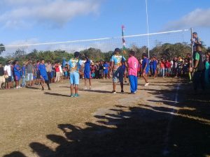 14 Tim Bola Volly  Meriahkan HUT RI ke-77 di Kecamatan Rinhat