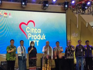 LOGO CINTA PRODUK NTT di Launching secara Resmi  pada acara Exotic Tenun Festival 2022