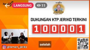 Terbukti!!! Dukungan KTP Untuk Jeriko Sudah 100.000