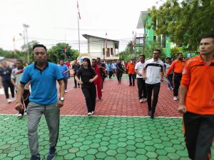 Olahraga bersama Sambut Hari Bhakti Imigrasi ke – 73