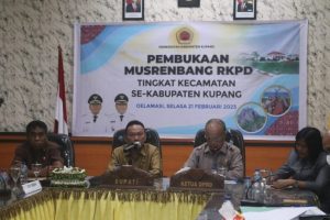 Sukseskan agenda Pembangunan,  Bupati Kupang Resmi Buka  Musrembang RKPD  Tingkat Kecamatan Tahun 2023