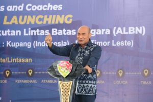 Gubernur VBL hadiri Penandatanganan S0P MoU On Cross Border Movement by Commercial Buses and  Coaches  &  Launching ALBN rute Kupang-Dili