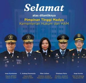 Lantik 5 Pimti Madya, Yasonna Minta Buat Terobosan Kreatif