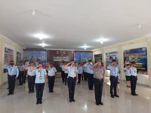 Ikuti Apel Kesiapan Pengamanan  &  Pelepasan Mudik Bareng Kemenkumham 2023, Kanim Kupang Siap Laksanakan Arahan Menkumham