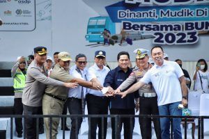 Menteri BUMN Bersama Menteri Perhubungan Lepas 48.000 Pemudik BUMN dari GBK