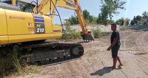 Oprit 2 Jembatan Menuju Amfoang Putus, Dinas PUPR NTT Bangun Jalan Darurat