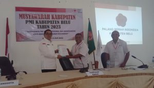 Dr. Agustinus Taolin Terpilih Secara Aklamasi Pimpin PMI Belu Dalam MUSKAB Ke – IV