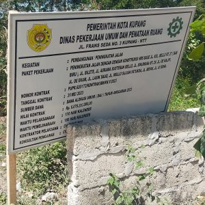 Jalan Kelurahan di Kecamatan Maulafa, Kota Kupang Senilai Rp 6 Miliar  Diduga Gunakan Kerikil Kali Berlumpur Sebagai Agregat B