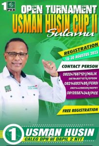 Pendaftaran Usman Husin Cup II di Sulamu  Segera Di Buka