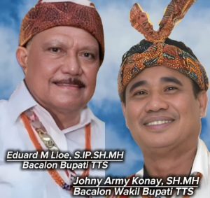 Pdt. Stevanus Kuntono, STH  Bersama Tim Siap Kerja Menangkan    Paket Lioe -Konay  Di Pilkada TTS