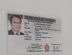 Alex Foenay Resmi Bergabung Di Partai Gerindra