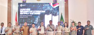 Pj. Sekda Hadiri Launching Sertifikat Tanah Elektronik