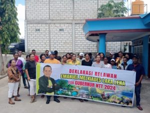 Puluhan Pemuda & Ibu Rumah Tangga  Di Kota  Kupang   Nyatakan Sikap   Dukung Melki Laka Lena Jadi Gubernur NTT