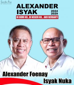 Alex Funay – Isak Nuka Optimis   Bertarung Dalam Pilkada  Kota  Kupang
