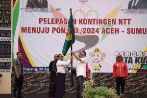 Pj. Gubernur NTT Melepas 188 Atlet NTT Menuju PON XXI Aceh-Sumut 2024