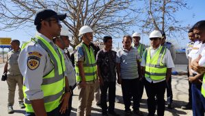 Tingkatkan Pelayan publik,  Pj.Bupati Kupang Tinjau  Progres Rehabilitasi Dermaga Hansisi 