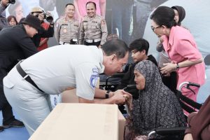 Peringati HUT ke-69 Lalu Lintas Bhayangkara, Korlantas Polri Bersama Jasa Raharja Gelar Bakti Sosial diJawa Barat