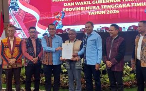 KPU Resmi Tetapkan  Melki Laka  Lena dan Joni Asadoma Sebagai Gubernur dan  Wakil Gubernur NTT