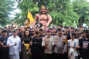 Wali Kota dan Wakil Wali Kota Hadiri Acara Tawur Kesanga dan Pelepasan Peserta Pawai Ogoh-Ogoh Tahun Saka   1947