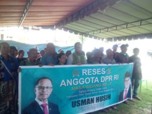 Reses di Desa Mnelalete,   Usman Husin Siap Perjuangkan    Bantuan Cultivator , Bibit Jagung dan Pupuk Bagi Petani
