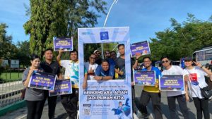 PT Jasa Raharja NTT Gabungkan Inovasi Digital dan Pelayanan Kesehatan Gratis di Car Free Day Kupang