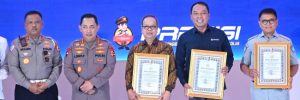 Jasa Raharja Terima Penghargaan dari Kapolri Dalam  Acara Rakernis Fungsi Lalu Lintas 2025