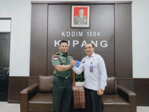 Perkuat Sinergi, Kalapas Kupang Lakukan Kunjungan Kerja ke Kodim 1604 Kupang
