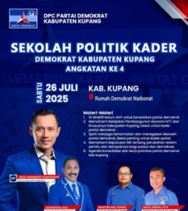 Siapkan Kader Militan  dan Responsif, Demokrat Kupang Luncurkan Sekolah Politik Angkatan IV