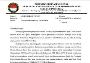 FORKONAS  PP DOB,   Minta Calon DOB Segera Kirim Dokumen,  Saatnya Tunjukkan Kesiapan Daerah