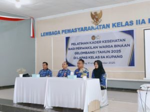 Berkarya untuk Sesama: Lapas Kupang Gelar Pelatihan Kader Kesehatan bagi Warga Binaan