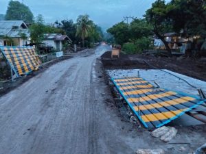 Infrastruktur Pulih Cepat, Perbaikan Gorong-Gorong KM 180 Sikka Capai 77%