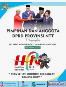 Pimpinan Dan Anggota DPRD NTT  Ucapkan Selamat Hari Pers Nasional 2026