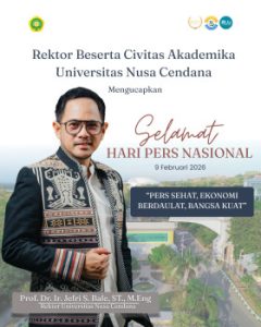 Rektor Beserta Civitas Akademika Undana Ucapkan Selamat  Hari  Pers Nasional