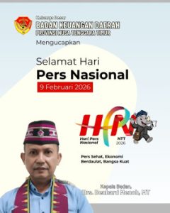Keluarga Besar BKD  Provinsi NTT Ucapkan Selamat Hari Pers Nasional