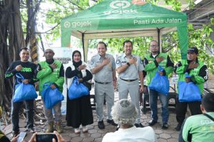 Kolaborasi Budaya Safety di Jalan Raya, Jasa Raharja Hadir di Tengah Komunitas Ojol Rawa Buaya, Jakarta