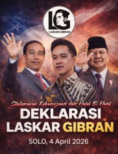 Menuju Panggung Nasional: Laskar Gibran Deklarasi di Solo, Tokoh-Tokoh Besar Siap Hadir